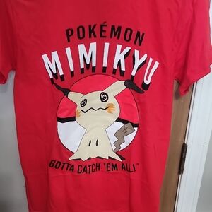 Red Pokémon Mimikyu Graphic T-Shirt